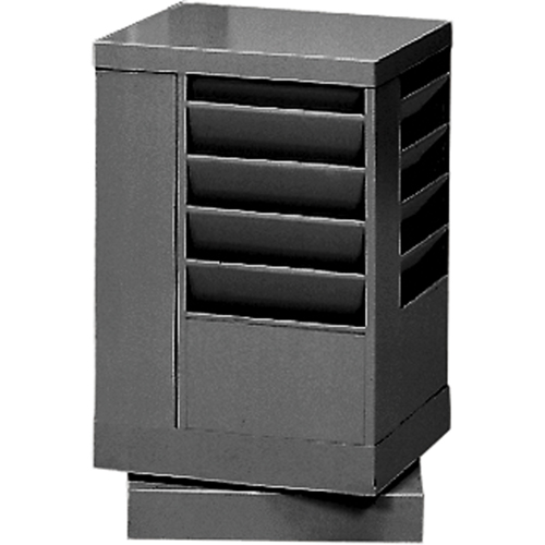 Pr&eacute;sentoirs, Rotatif, 20 fentes, Acier, 14-1/8" la x 14-1/8" p x 21-1/4" h Chandler Sales