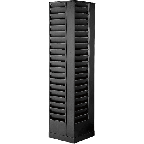 Pr&eacute;sentoirs, Rotatif, 92 fentes, Acier, 14-1/8" la x 14-1/8" p x 66" h Chandler Sales