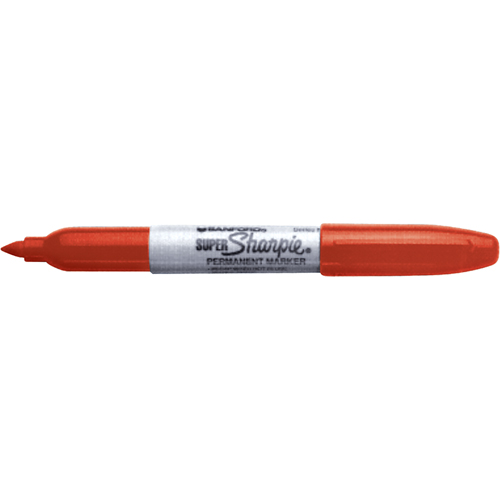 Marqueurs permanents - Super, Rouge, Pointe Fin Chandler Sales