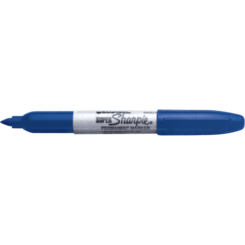 Marqueurs permanents - Super, Bleu, Pointe Fin Chandler Sales