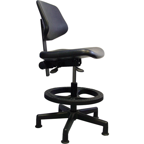Si&egrave;ges ergonomiques, Polyur&eacute;thane, Noir, Capacit&eacute; 250 lb Chandler Sales