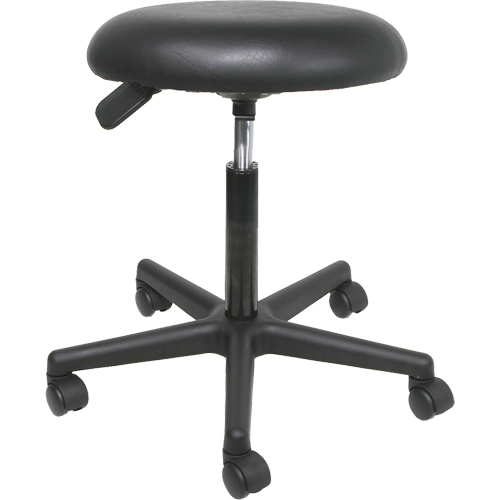 Tabourets pivotants pneumatiques, Mobile, Ajustable, 23-3/4", Vinyle Si&egrave;ge, Noir Chandler Sales