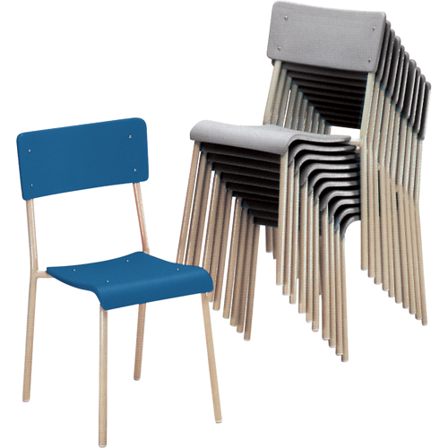 Chaises empilables Ventura, Polypropyl&egrave;ne, Gris Chandler Sales