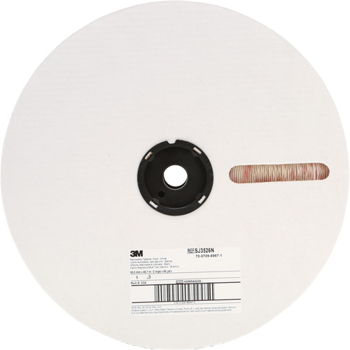 Fastener, Loop, 50 yds x 2", Adhesive, White Chandler Sales