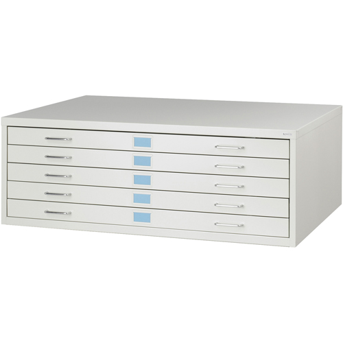 FacilTM Flat File Cabinets, 5 Drawers, 46" W x 32" D x 16-3/8" H Chandler Sales