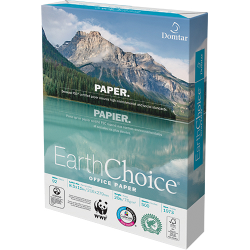 Papier pour le bureau EarthChoice, FSC, 8-1/2" x 11", 20 lb, Blanc Chandler Sales