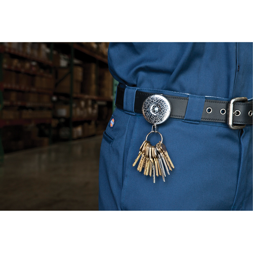 Original Self Retracting Reels #485-HDK, Chrome, 48" Cable, Belt Clip Attachment Chandler Sales