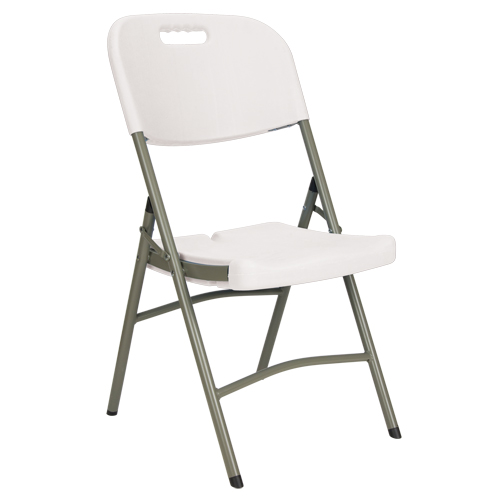 Chaises pliantes, Poly&eacute;thyl&egrave;ne, Blanc, Capacit&eacute; 350 lb Chandler Sales
