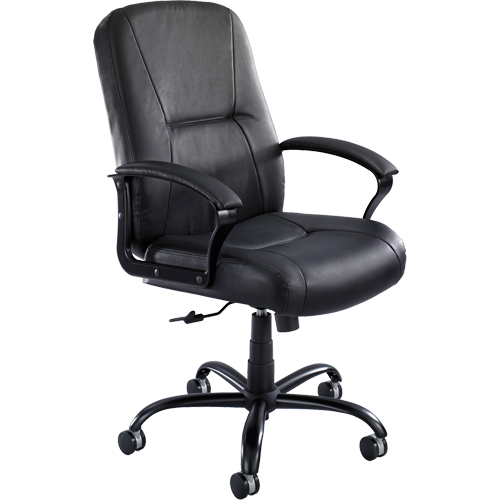 Chaises Serenity pour gens grands & costauds, Cuir, Noir, Capacit&eacute; 500 lb Chandler Sales