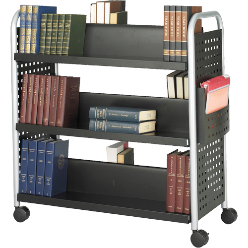 Chariots pour livres Scoot, 200 lb Capacit&eacute;, Noir, 17-3/4" p x 41-1/4" la x 41-1/4" h, Acier Chandler Sales