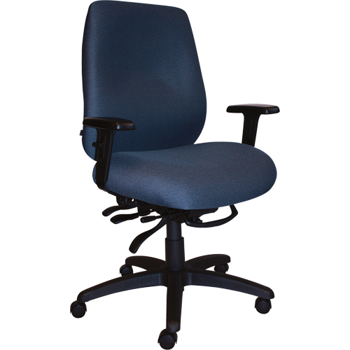 Chaises ergonomiques robustes Cierra , Tissu, Bleu, Capacit&eacute; 400 lb Chandler Sales
