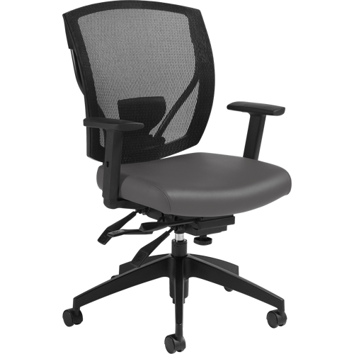Chaises &agrave; bras Multi-Tilter, Vinyle, Charbon, Capacit&eacute; 300 lb Chandler Sales