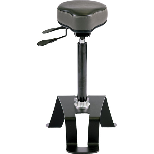 TA180 Ergonomic Sit/Stand Chair, Vinyl Seat, Black Chandler Sales