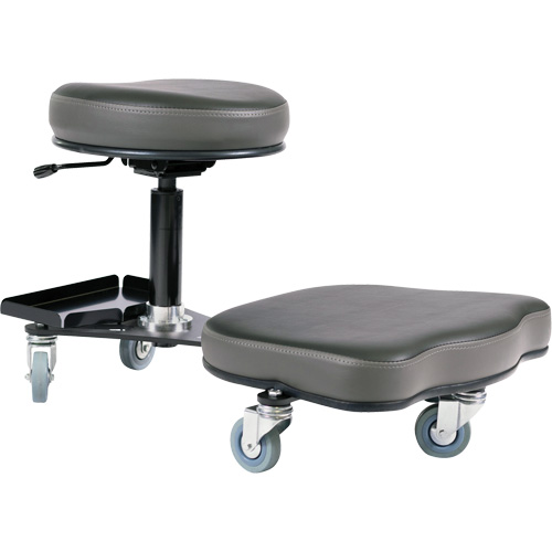 Flex Ergonomic Chair, Vinyl, Black/Grey Chandler Sales