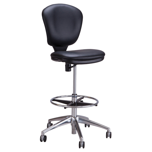 Chaise &agrave; hauteur ajustable Metro, Vinyle, Noir, Capacit&eacute; 250 lb Chandler Sales