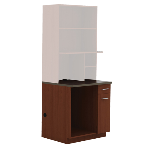 Modular Cabinet, Melamine, 39" H x 36" W x 25" D, Mahogany Chandler Sales