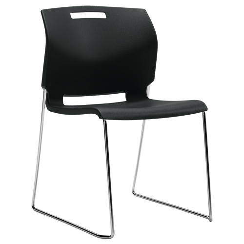 Chaise, Plastique, Hauteur 32-1/2", Capacit&eacute; 300 lb, Noir Chandler Sales