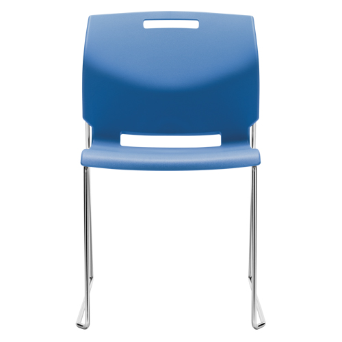 Chaise, Plastique, Hauteur 32-1/2", Capacit&eacute; 300 lb, Bleu Chandler Sales