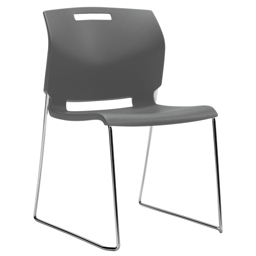 Chaise, Plastique, Hauteur 32-1/2", Capacit&eacute; 300 lb, Gris Chandler Sales