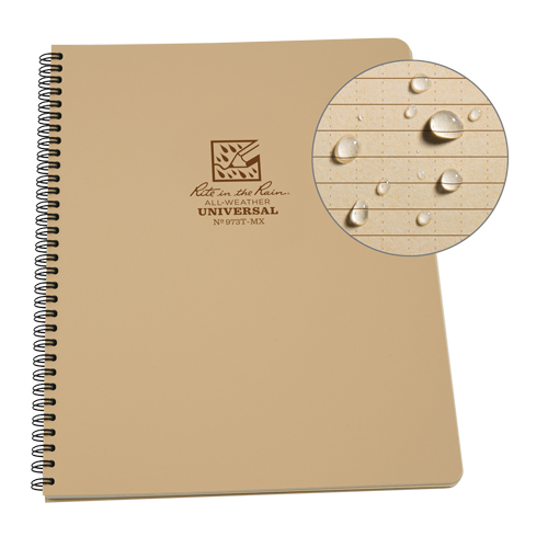 Side-Spiral Notebook, Soft Cover, Tan, 64 Pages, 4-5/8" W x 7" L Chandler Sales