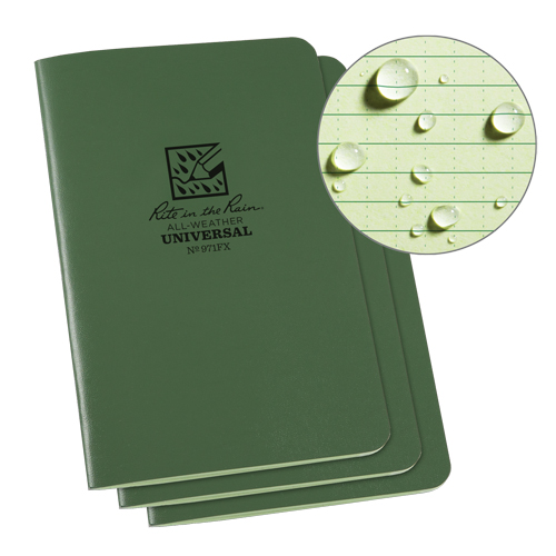 Notebook, Soft Cover, Green, 48 Pages, 4-5/8" W x 7" L Chandler Sales