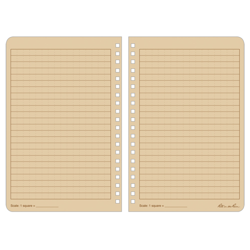 Side-Spiral Notebook, Soft Cover, Tan, 64 Pages, 4-5/8" W x 7" L Chandler Sales