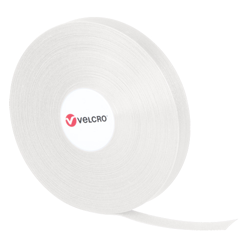 QWIK Fastener Ties, Hook & Loop, 25 yds x 3/4", Self-Grip, White Chandler Sales