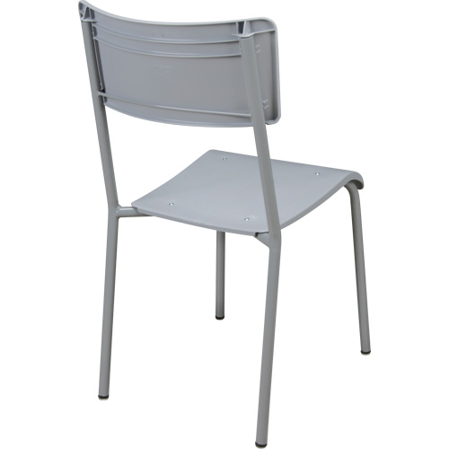 Chaises empilables Ventura, Polypropyl&egrave;ne, Hauteur 36", Capacit&eacute; 300 lb, Gris Chandler Sales