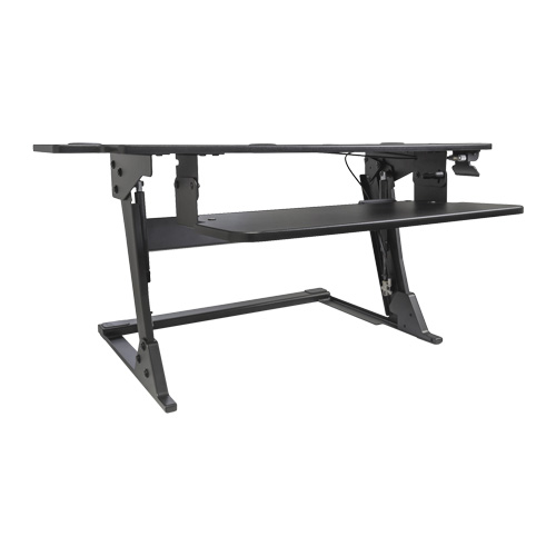 Goya Sit-Stand Workstation, Desktop Unit, 20" H x 42" W x 16" D, Black Chandler Sales