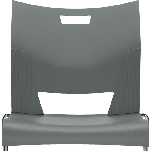 Chaise de formation sans bras Duet, Plastique, Hauteur 33-1/4", Capacit&eacute; 350 lb, Gris Chandler Sales