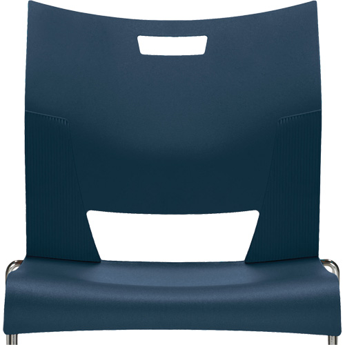 Chaise de formation sans bras Duet, Plastique, Hauteur 33-1/4", Capacit&eacute; 350 lb, Bleu Chandler Sales