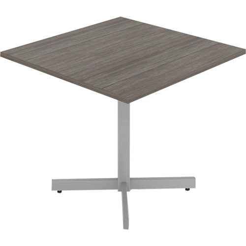 Cafeteria Table, 36" L x 36" W x 29-1/2" H, 1" Top, Laminate, Grey/White Chandler Sales