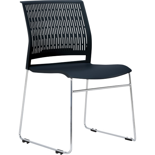 Chaises empilables s&eacute;rie Activ, Polypropyl&egrave;ne, Hauteur 32-3/8", Capacit&eacute; 275 lb, Noir Chandler Sales