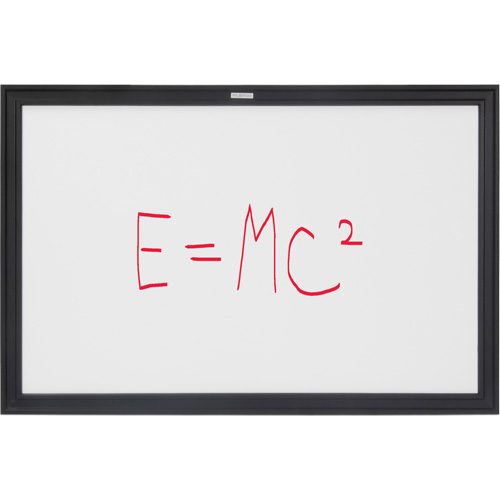 Black MDF Frame Whiteboard, Dry-Erase/Magnetic, 36" W x 24" H Chandler Sales