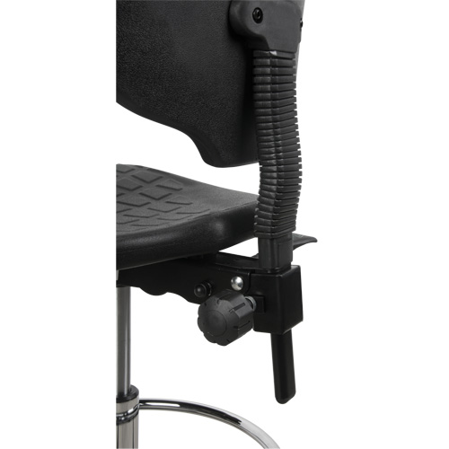 Tabouret robuste et ergonomique, Mobile, Ajustable, 39" - 48", Polyur&eacute;thane Si&egrave;ge, Noir Chandler Sales