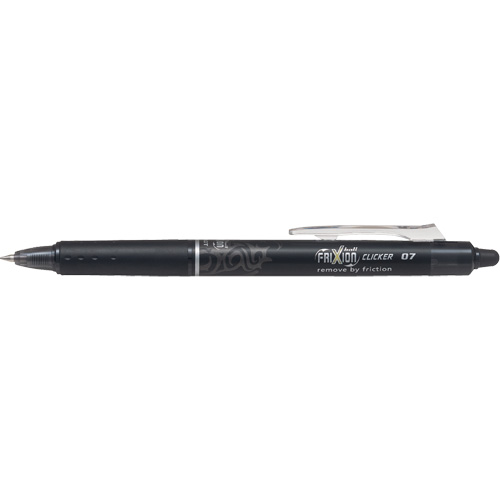 Frixion Point Clicker Pen, Black, 0.7 mm, Retractable Chandler Sales
