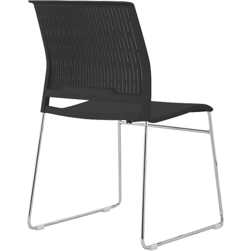 Chaises empilables, Polypropyl&egrave;ne, Hauteur 32-3/8", Capacit&eacute; 250 lb, Noir Chandler Sales