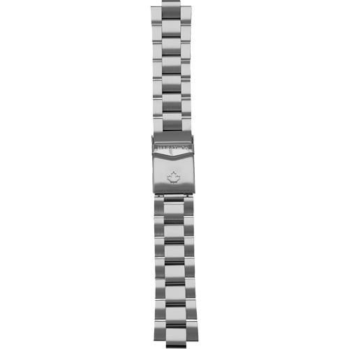Grande montre automatique de plong&eacute;e avec feuille d'&eacute;rable gris et bracelet en acier inoxydable, Num&eacute;rique, &agrave; piles, 41 mm, Argent Chandler Sales