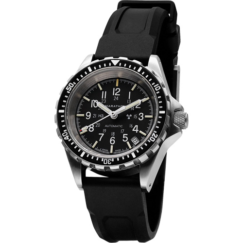 Montre Steel Navigator avec date sur ensemble bracelet en caoutchouc noir de trois morceaux, Num&eacute;rique, &agrave; piles, 36 mm, Noir Chandler Sales