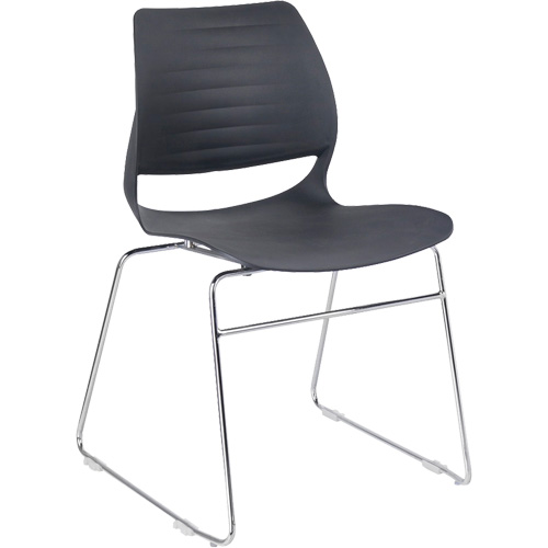 Chaises empilables, Polypropyl&egrave;ne, Hauteur 32", Capacit&eacute; 250 lb, Noir Chandler Sales