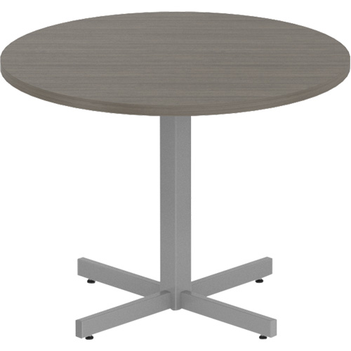 Table ronde &agrave; hauteur r&eacute;glable Newland, 36" lo x 36" la x 29" h, Dessus de 1", Stratifi&eacute;, Brun Chandler Sales
