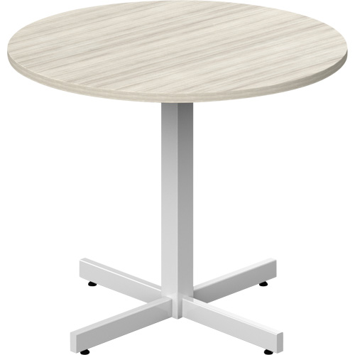 Table ronde &agrave; hauteur r&eacute;glable Newland, 36" lo x 36" la x 29" h, Dessus de 1", Stratifi&eacute;, Havane Chandler Sales