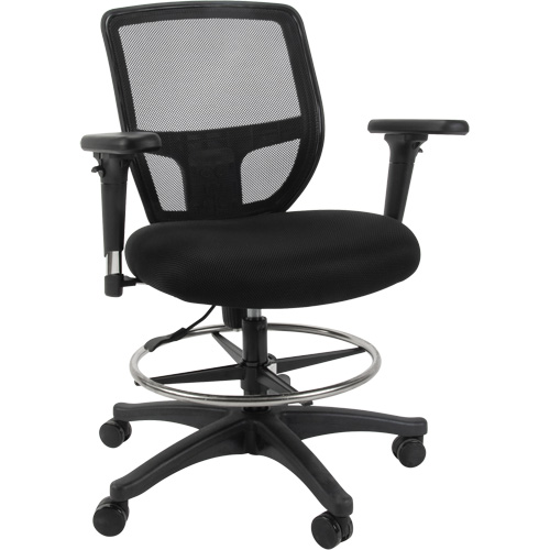 Mesh Work Stool, Mobile, Adjustable Height, 450 lbs. Capacity Chandler Sales