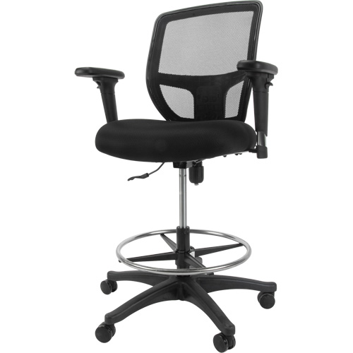 Mesh Work Stool, Mobile, Adjustable Height, 450 lbs. Capacity Chandler Sales