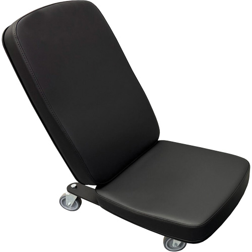 FLEX Mini Industrial Chair, Vinyl, Black, 280 lbs. Capacity Chandler Sales