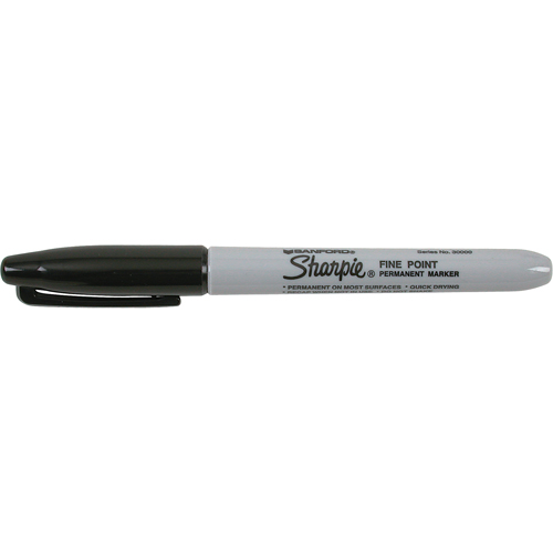 Marqueurs permanents - #15, Noir, Pointe Fin Chandler Sales