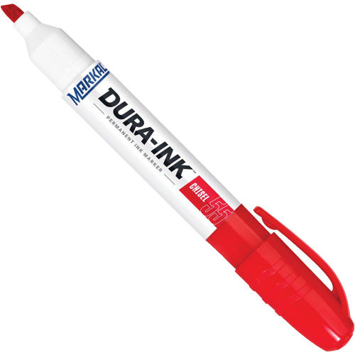 Marqueur Dura-Ink no 55, Rouge, Pointe Ciseau Chandler Sales