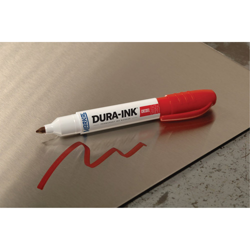 Marqueur Dura-Ink no 55, Rouge, Pointe Ciseau Chandler Sales