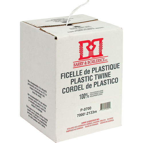 Ficelle d'arrimage, Polypropyl&egrave;ne, 7000' Longueur Chandler Sales