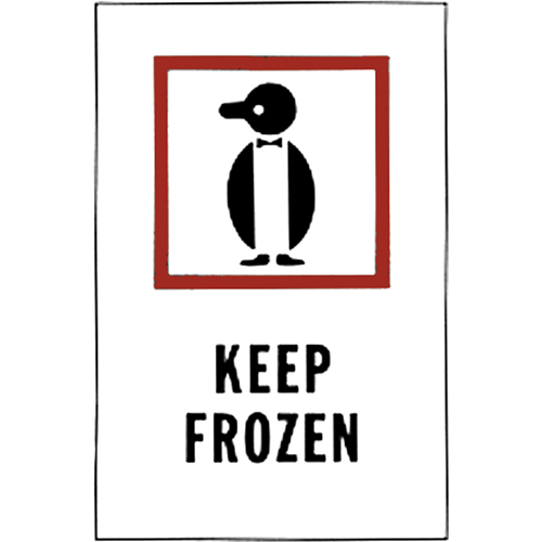 "Keep Frozen" Special Handling Labels, 6" L x 4" W, Red on White Chandler Sales